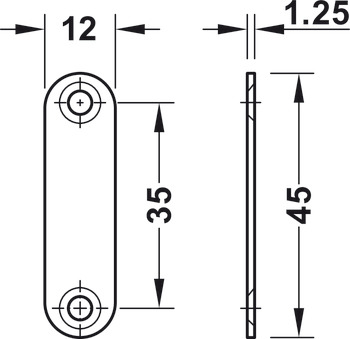 Loqueteau magnétique, force d'adhérence 3,0–4,0/4,0–5,0 kg, à visser, carrée
