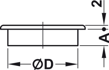 Passage de câble, rond, diamètre de perçage 12, 20 et 35 mm
