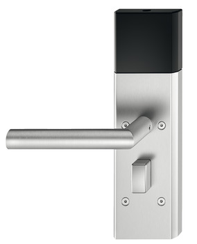 Garniture de terminal de porte, Häfele Dialock DT 710 Offline, pour portes intérieures / de chambres d'hôtes, avec bouton tournant