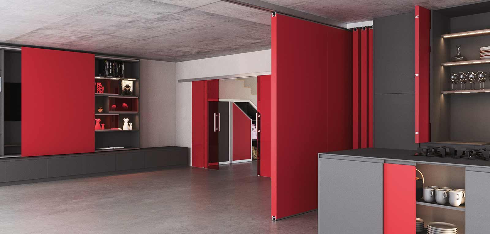 Häfele Slido, la gamme de coulissants modulaire pour meubles, portes et cloisons