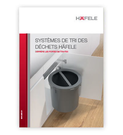 Système de tri des déchets Häfele - Derrière les portes battantes - Brochure