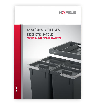 Système de tri des déchets Häfele - Pour systèmes coulissants
