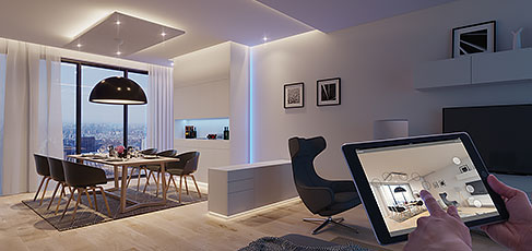 Contrôlez vos éclairages LED depuis votre tablette ou smartphone avec Häfele Connect