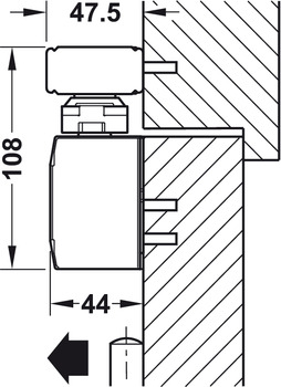 Ferme-porte, DCL 94 SR, EN 3–6, Startec