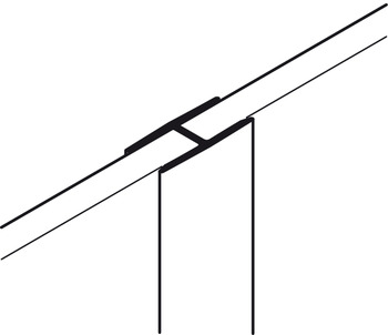 Profil de raccordement pour paroi arrière, pour épaisseur de paroi arrière 4–5 mm