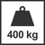 400 kg