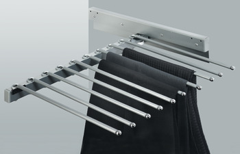 Porte-pantalons, orientable, pour 10 pantalons, largeur 465 mm