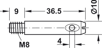 goujon d'assemblage, Stablofix, acier, galvanisé, pour Ø trou de perçage 7,5 mm