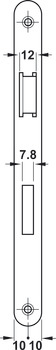 serrure à mortaiser, pour portes pivotantes, Startec, cylindre profil européen, axe 55 mm