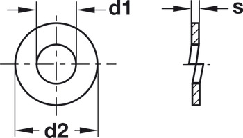 Rondelle élastique, selon DIN 127