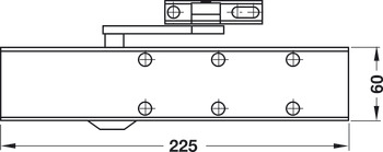 Ferme-porte supérieur, TS 73 V avec bras à compas, EN 2–4, Dorma