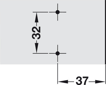 Clavette d'angle, –5°, 6 mm, Clip/Clip Top, à placer en dessous pour les applications d'angle