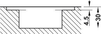 Paumelle de porte, Startec, à pose invisible, réglable en 3 dimensions