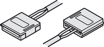Câble de connexion, pour bande LED Häfele Loox 24 V 10 mm 4 pôles (RVB)