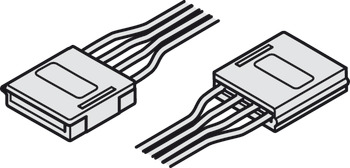 Cordon d'alimentation avec clip, pour bande LED RGB 12 V Loox (clip de 15,7 mm)