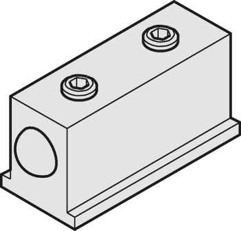 Amortisseur de butée, pour rail de guidage (24 x 24 mm)