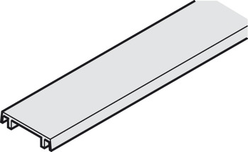 Bandeau à clipser, pour rail de montage et rail de roulement double, 25 x 6 mm (l x h)