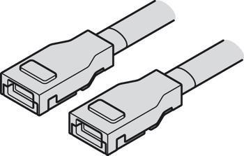 Câble de connexion, pour bande silicone LED Häfele Loox5 8 mm 2 pôles (technique à 2 fils monochrome ou multi blanc)