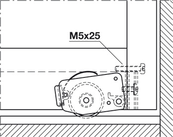 Adaptateur pour guidage au sol, 90 x 40 mm (l x h)