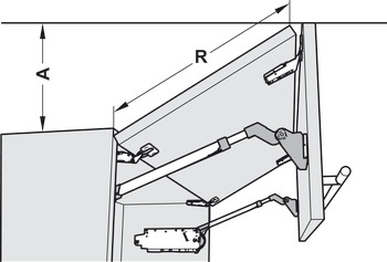 Plaque d'adaptation Clip, pour charnière intermédiaire pour cadre en aluminium Clip Top