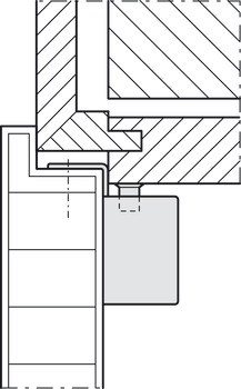 Amortisseur de fermeture de porte, DDA 140/240 pour portes pivotantes intérieures en bois et en verre