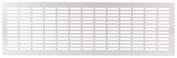 grille d'aération, carrée, aluminium, avec traverse harpon, fendu
