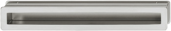 Poignée coquille à sectionner, en alliage zingué, rectangulaire, longueur 280 mm