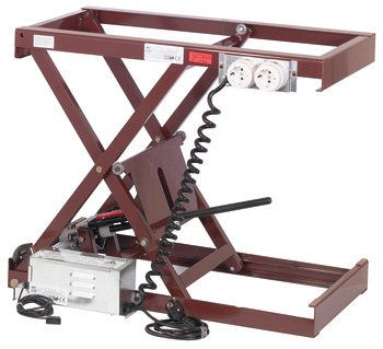 Mécanisme de ciseaux, Verschwindibus, mécanisme de ciseaux avec roulement à billes, capacité de charge 80–150 kg