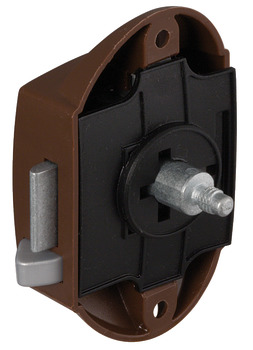 Serrure espagnolette, Häfele Push-Lock, axe 25 mm, utilisable d'un côté