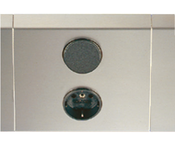 Interrupteur principal avec prise, pour luminaire de système 230 V acier inox
