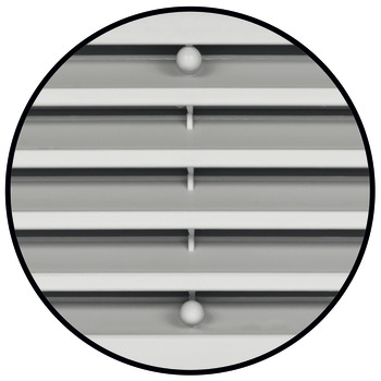 grille d'aération, plastique, avec clip à encliqueter, avec lamelles - dans  la boutique Häfele France