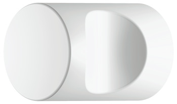 Bouton de meuble, en polyamide, diamètre 13, 20 et 23 mm, avec poignée encastrée, cylindrique