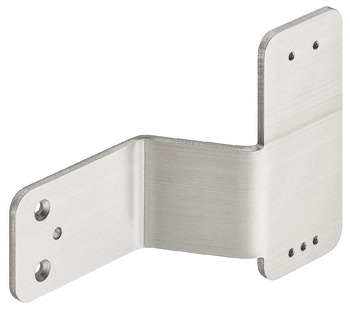 embase, pour dispositif garde-porte pour portes à cadre tubulaire et pleines avec barre anti-panique