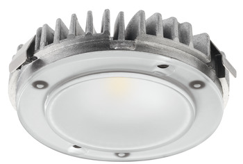 module de luminaire, Häfele Loox LED 3091 24 V modulaire 3 pôles (multi-blanc) diamètre de perçage 58 mm aluminium