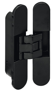 Paumelle de porte, à pose invisible, pour portes intérieures à recouvrement jusqu'à 80/100 kg