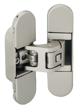 Paumelle, Startec H7, à pose invisible, pour portes intérieures à recouvrement jusqu'à 50/70 kg