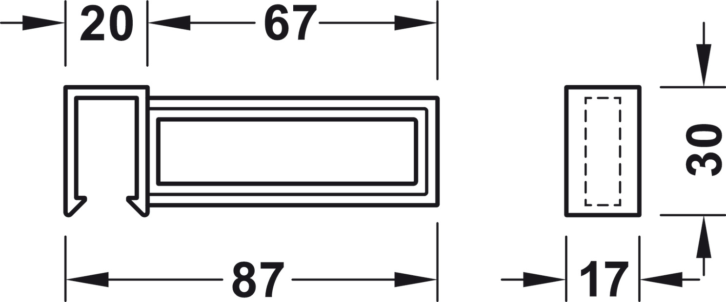 Séparateur Longitudinal ORGA-LINE pour les blocs-tiroirs de Cuisine Blum 